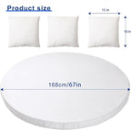 MICTONY Outdoor Daybed Cushion Cover, Sun Bed Cushion Cover, Outdoor Round Bed - Image 2