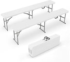 VINGLI 6 feet Plastic Folding Bench, Portable in/Outdoor Picnic Party Camping by VINGLI