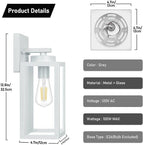 BesLowe 2-Pack Outdoor Wall Light Fixtures, Exterior Waterproof Wall Lanterns - Image 5