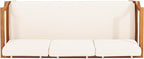Christopher Knight Home Aston Outdoor 3 Seater Sofa, Upholstered Cushion Couch - Image 7