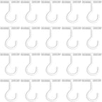 Ceiling Hooks for Hanging Plants 20pack 2.5inch White by QTJUST