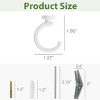 Mkono Ceiling Hooks for Hanging Plants, Swag Hook Plant Wall Hanger Heavy Duty - Image 5