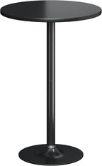 Flamaker Round Bistro Pub Table Modern Style Metal Base MDF Top Cocktail Bar by Flamaker
