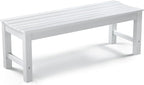 Stoog Outdoor Bench, 2-Person Patio Backless Bench, Outdoor Benches Weatherproof by Stoog