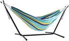 Vivere Double Cotton Combo Outdoor Backyard Patio Hammock by Vivere