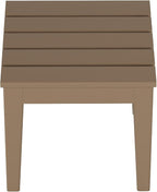 WestinTrends Ashore Outdoor Patio Modern Adirondack Side Table, Weathered Wood - Image 6