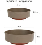The HC Companies 6 Inch Round Plastic Succulent Capri Bowl Decorative Indoor - Image 6