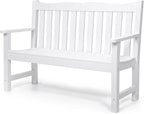 Stoog 2-Person Outdoor Bench, All-Weather HIPS Plastic Garden Bench by Stoog