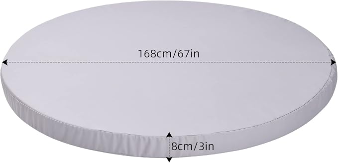 MICTONY Outdoor Daybed Cushion Cover, Sun Bed Cushion Cover, Outdoor Round Bed - Image 3