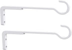 8 Inch 2 Pack White Heavy Duty Outdoor Plant Hangers, Iron Hanging Plant - Image 7