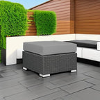 Modway EEI-1855-CHC-GRY Sojourn Outdoor Patio Sunbrella Ottoman in Canvas Gray - Image 5