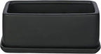 MyGift 10 Inch Matte Black Ceramic Indoor Plant Pot Succulent Planter, - Image 4