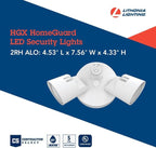 Lithonia Lighting HomeGuard 2-Light LED Outdoor Flood Lights, Outdoor LED Lights - Image 4