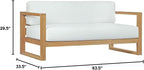 Modway Upland Teak Wood Outdoor Patio Sofa - Image 3