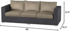 Modway Convene Wicker Rattan Outdoor Patio Sofa - Image 2