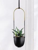 Metal Hanging Planter for Indoor Outdoor Plants Wall and Ceiling Hanging Flower by ABETREE