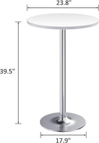 Furmax Bistro Pub Table Round Bar Height Cocktail Table - Image 3