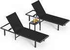 Pool Lounge Chairs Set of 3，Outdoor Lounge Chairs - Image 8