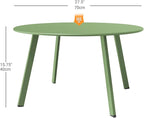Grand patio Outdoor Round Coffee Table, 28-inch Patio Side Table, Sage Green - Image 3