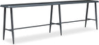 PURPLE LEAF Outdoor High Bar Table Extra-Long Rectangular Patio Pub Balcony by PURPLELEAF