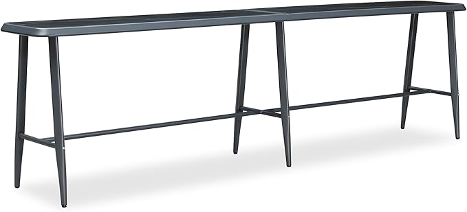PURPLE LEAF Outdoor High Bar Table Extra-Long Rectangular Patio Pub Balcony by PURPLELEAF