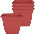 The HC Companies 6 Inch Eclipse Square Planter Pots by TheHCCompanies