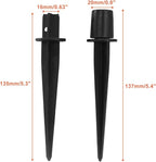 Litoexpe 4 Pack Metal Solar Lights Stake, Replacement Spike Ground Stake - Image 2