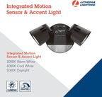Lithonia Lighting HomeGuard 2-Light LED Outdoor Flood Lights, Motion Sensor - Image 2