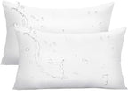 Ashler Outdoor Pillow Inserts, 12x20 Waterproof Throw Pillows Pack of 2 by AshlerHomeDeco