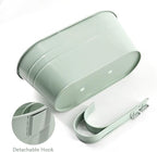 3 Pack Metal Railing Planters, 10.5" Oval Hanging Flower Pots - Image 3