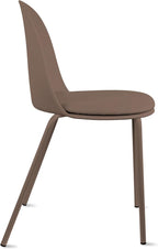 2xhome Parent Modern Stackable Armless Dining Chair | Plastic Shell Seat - Image 5