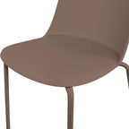 2xhome Modern Stackable Armless Dining Chair | Plastic Shell Seat - Image 7
