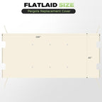 85'' x 208'' Universal Pergola Replacement Cover - Image 3