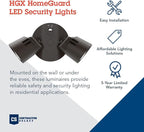 Lithonia Lighting HomeGuard 2-Light LED Outdoor Flood Lights, Outdoor LED Lights - Image 2