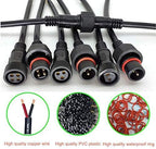 16AWG Waterproof Extension Cable, 9.84FT 2Pin Extension Lead Waterproof Cord - Image 5
