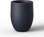 Kante 21.7 Inch Tall Concrete Planter, Large Indoor Outdoor Plant Pot by Kante