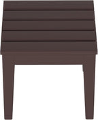 WestinTrends Ashore Outdoor Patio Modern Adirondack Side Table, Dark Brown - Image 6
