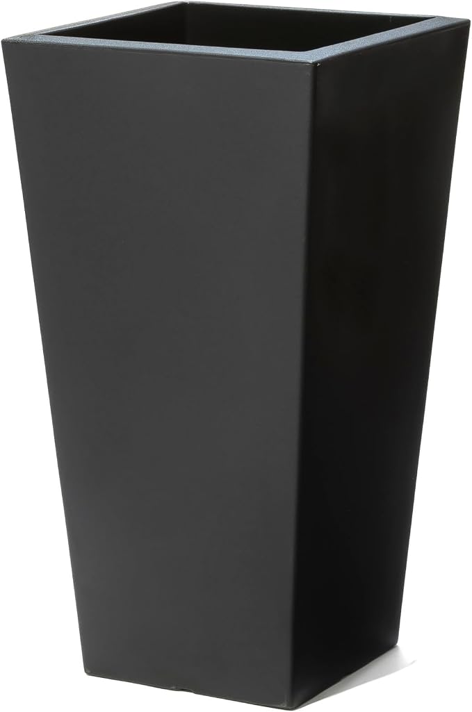 Step2 Tremont Tall Square Tapered Planter, Indoor/Outdoor Plants, Efficient by Step2