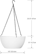 10 inch Hanging Planters for Outdoor Indoor Plants - Image 2