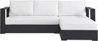 Modway Tahoe Modular Aluminum 2-Piece Outdoor Patio Furniture Gray White - Image 4