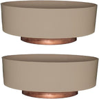 The HC Companies 6 Inch Round Plastic Succulent Capri Bowl Decorative Indoor by TheHCCompanies
