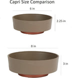 The HC Companies 8 Inch Round Plastic Succulent Capri Bowl 8"x8"x3" in Artisan - Image 5