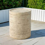 SUNBURY Outdoor Side Tables for Patio, Small Concrete Accent End Table - Image 6