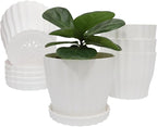 Flower Pots Outdoor Clearance 6 inch Set of 5 Succulent Planters by KAHEAUM