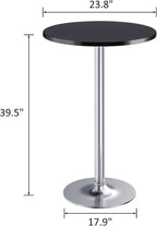 Furmax Bistro Pub Table Round Bar Height Cocktail Table - Image 3