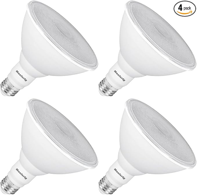 PAR38 LED Flood Light Bulbs Outdoor, Daylight 5000K, Dimmable Weatherproof LED by Maelsrlg