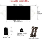 Double Hammock 2 Person Extra Large 330X150cm Load Capacity 600Pound Canvas - Image 3
