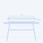 Bloem Dura Cotta 30" Basil Resin Rectangle Window Box Planter - Image 3