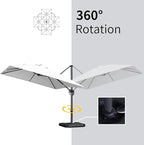 PURPLE LEAF 9' X 11.5' Patio Umbrella - Image 7