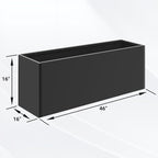 Metal Planter Box 46” x 16” x 16”, Tall Planter Box - Image 2